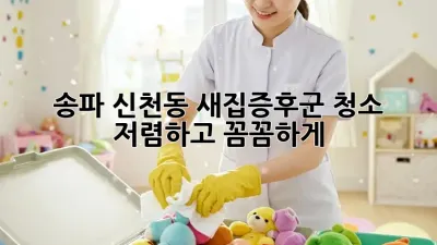 송파 신천동 새집증후군 청소, 저렴하고 꼼꼼하게?